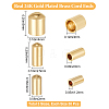 Beebeecraft 90Pcs 3 Style Brass Cord Ends KK-BBC0003-57G-2