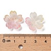 Acrylic Bead Caps OACR-H056-01G-3