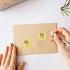 Gold Foil Paper Picture Stickers STIC-WH0030-005-5