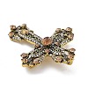 Cross Alloy Rhinestone Brooches JEWB-Q006-02A-3