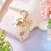 Heart with Butterfly Resin Keychains KEYC-TADJ0001-01D-3
