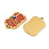 304 Stainless Steel Enamel Pendants STAS-H251-03A-01-2