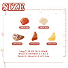 100G 5 Colors Acrylic Imitation Gemstone Beads OACR-TA0002-85-3