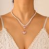 Imitation Pearl Beaded Pendant Necklaces WGB7F3C-10-1