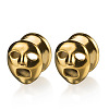 Halloween Ghost Face Brass and Alloy Ear Tunnels FS-WGACCDC-04-1
