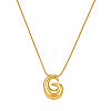 304 Stainless Steel Alphabet Pendant Necklaces for Men and Women GP1122-7-1
