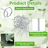 200Pcs Carben Steel Garden Landscape Staples AJEW-WA0004-14-4