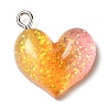 Gradient Color Transparent Resin Pendants RESI-A023-01C-1