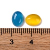 Natural Yellow Agate/Grey Agate/Blue Agate/Green Onyx Agate/Tiger Eye/Synthetic Goldstone/Goldstone Cabochons G-H001-15-2