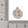 201 Stainless Steel Charms STAS-E217-42B-P-3