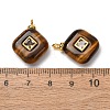 Natural Tiger Eye Pendants GG-CBAA798-03G-07-2
