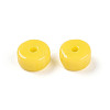 Opaque Solid Color Glass Beads X1-GLAA-N007-6x3mm-A09-2