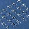 20Pcs 2 Styles Plastic Clip-on Earring Converters Findings KY-FS0001-27-9