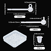 200Pcs Resin Studs Earring Findings FIND-SP0003-63-2
