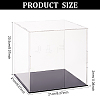 Transparent Plastic Minifigure Display Cases ODIS-WH0029-72B-2