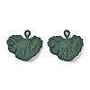 Spray Painted Alloy Pendants PALLOY-T077-118B-RS-1