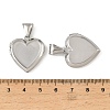 316 Stainless Steel Locket Pendants X-STAS-K321-26P-3