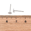 Tarnish Resistant 304 Stainless Steel Flat Round Blank Peg Stud Earring Findings X-STAS-S028-23-3