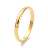 2mm Polished Plain Dome Finger Ring for Girl Women RJEW-C012-05G-G-3