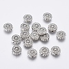 Tibetan Style Alloy Beads TIBEB-R022-AS-LF-1