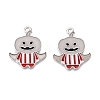 Halloween Theme Rack Plating Luminous Alloy Enamel Pendants ENAM-N056-232P-1-2