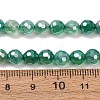 Electroplated Natural Agate Beads Strands G-B191-A07-6mm-09-5