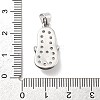 Rack Plating Brass Micro Pave Cubic Zirconia Pendants KK-D359-32P-3