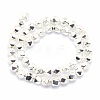Electroplate Non-magnetic Synthetic Hematite Beads Strands G-L485-07A-S-3