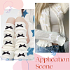 60Pcs 2 Colors Satin Brooches JEWB-SC0001-84-5
