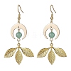 Brass Dangle Earrings EJEW-TA00532-1