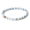 Natural Flower Amazonite Beads Stretch Bracelets for Women Men PW-WG6A9BA-08-1