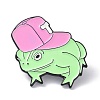 Cartoon Frog with Hat Enamel Pin JEWB-P008-F05-1