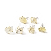 Raw Rough Natural Lemon Quartz Stud Earrings EJEW-R148-01LG-04-1