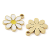 Ion Plating(IP) 304 Stainless Steel Enamel Charms STAS-U032-04G-2