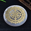 Natural Moroccan Selenite Cup Mat Sculpture Display Decorations PW-WG801DC-13-1