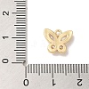 Brass Pave Clear Cubic Zirconia Charms KK-G499-10G-3
