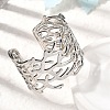 304 Stainless Steel Cuff Bangles BJEW-L705-02P-3