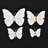 PVC Plastic Artificial 3D Butterfly Decorations DIY-I072-02G-2