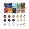 192Pcs 8 Styles 10mm Gemstone Beads Chakra Yoga Healing Stone Kits G-LS0001-02C-1