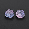 Two Tone Transparent Baking Painted Glass Beads GLAA-S190-022-B01-3