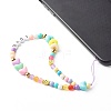 Acrylic Beads and Opaque Polystyrene Plastic Beads Mobile Straps HJEW-JM00556-2