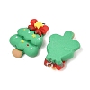 Christmas Theme Opaque Resin Pendants RESI-S08-05I-2