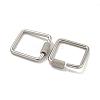 Non-Tarnish 304 Stainless Steel Screw Carabiner Lock Charms LS-STAS-C092-04A-P-2