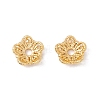 5-Petal Brass Bead Caps KK-A162-02G-3