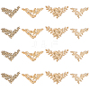 20Pcs 4 Styles Flower Patterns Hollow out Unfinished Wood Pieces DIY-CJ0002-09-4