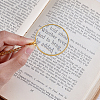 4Pcs Alloy Magnifying Glass Flat Round Pendant Long Necklaces NJEW-UN0001-75A-4