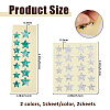 2 Sheets 2 Styles Paper Picture Stickers for Guitar Fingerboard Decoration STIC-FH0001-30-2