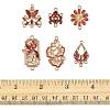 36Pcs 6 Styles Alloy Enamel Connector Charms FIND-FS0004-46B-5