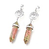 Natural Unakite Pointed Big Pendants G-D0021-01P-01-3