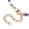 Boho Glass Beads & Shell Pearl Beaded Necklaces NJEW-JN04975-6